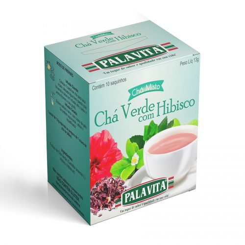 Chá Verde com Hibisco